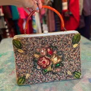 Mid Century Beaded Handbag